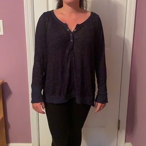 Vintage Havana dark blue long sleeve